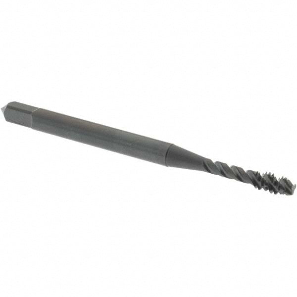 OSG 2916501 Spiral Flute Tap #4-40, UNC, 3 Flute, Modified Bottoming Chamfer, 3B Class of Fit, Vanadium High-Speed Steel, Oxide Finish