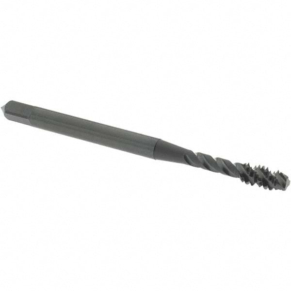 OSG 2912401 Spiral Flute Tap #6-32, UNC, 3 Flute, Modified Bottoming Chamfer, 2B Class of Fit, Vanadium High-Speed Steel, Oxide Finish
