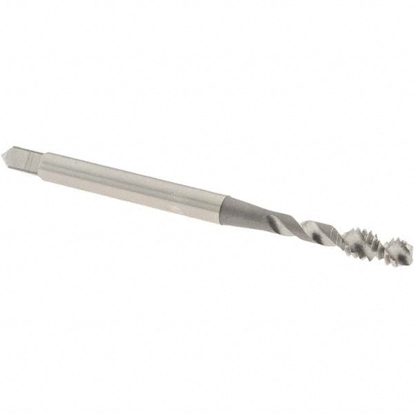 OSG 2952500 Spiral Flute Tap #6-32, UNC, 2 Flute, Modified Bottoming Chamfer, 3B Class of Fit, Vanadium High-Speed Steel, Bright/Uncoated Finish
