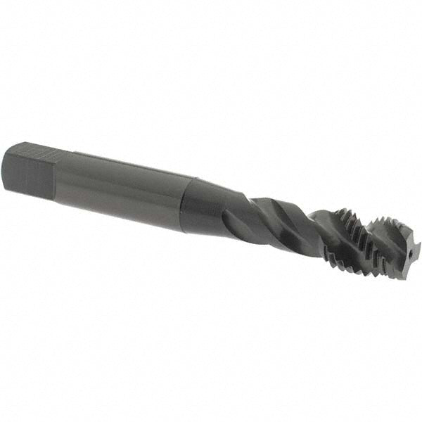 OSG 2991701 Spiral Flute Tap M10x1.25, Metric Fine, 3 Flute, Modified Bottoming Chamfer, 4H Class of Fit, Vanadium High-Speed Steel, Oxide Finish