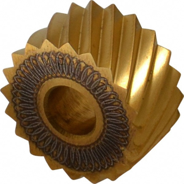 Dorian Tool 73310123766 Standard Knurl Wheel 3/4" Dia, 90 ° Tooth Angle, 10 TPI, Diagonal, High Speed Steel