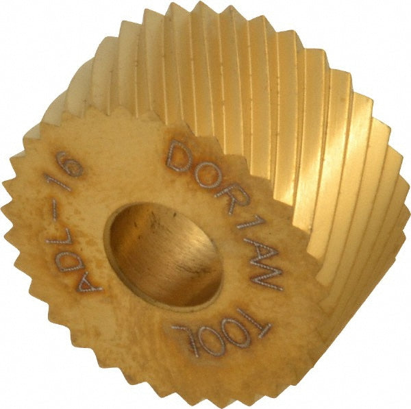 Dorian Tool 73310123772 Standard Knurl Wheel 3/4" Dia, 90 ° Tooth Angle, 16 TPI, Diagonal, High Speed Steel