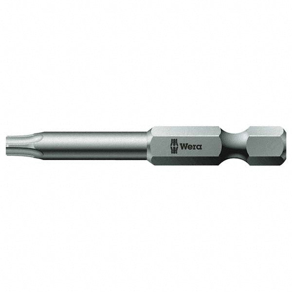 Wera 05060138001 Power Screwdriver Bit T40 Torx, TX40 Speciality Point Size, 1/4" Hex Drive