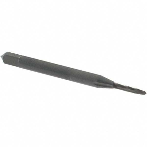 OSG 1205001 Spiral Point Tap #0-80 UNF, 2 Flutes, Plug Chamfer, 2B Class of Fit, HSS, Steam Oxide Coated