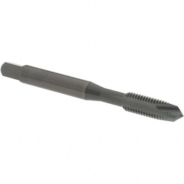 OSG 1230401 Spiral Point Tap 1/4-28 UNF, 2 Flutes, Plug Chamfer, 3B Class of Fit, HSS, Steam Oxide Coated