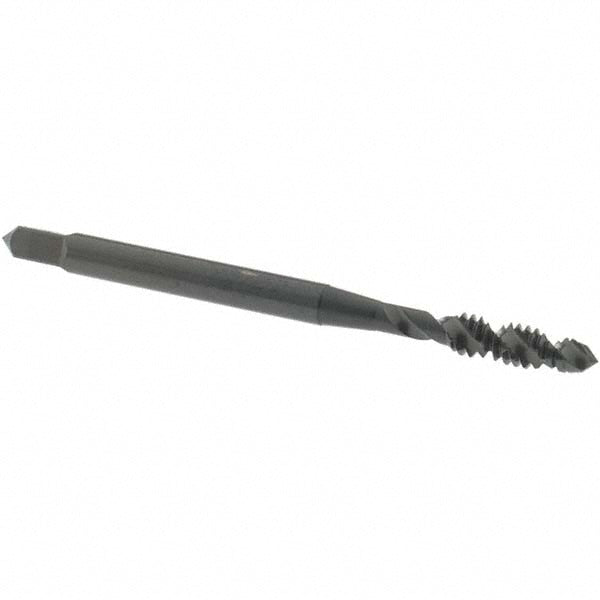 OSG 1412401 Spiral Flute Tap #6-32, UNC, 2 Flute, Plug Chamfer, 2B Class of Fit, High-Speed Steel, Oxide Finish
