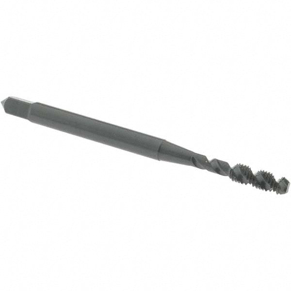 OSG 1985201 Spiral Flute Tap M3x0.5, Metric Coarse, 2 Flute, Bottoming Chamfer, 6H Class of Fit, High-Speed Steel, Oxide Finish