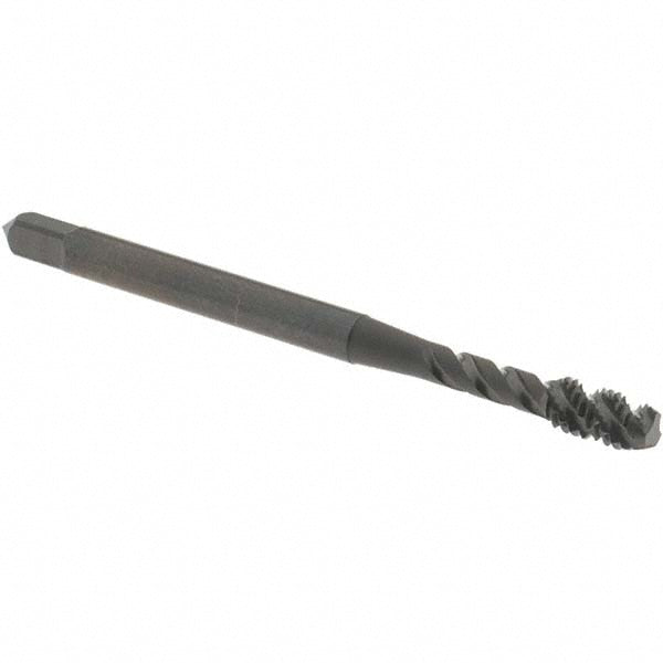 OSG 1713601 #4-40 UNC, 3 Flute, 45° Helix, Modified Bottoming Chamfer, Oxide Finish, Vanadium High Speed Steel Spiral Flute STI Tap