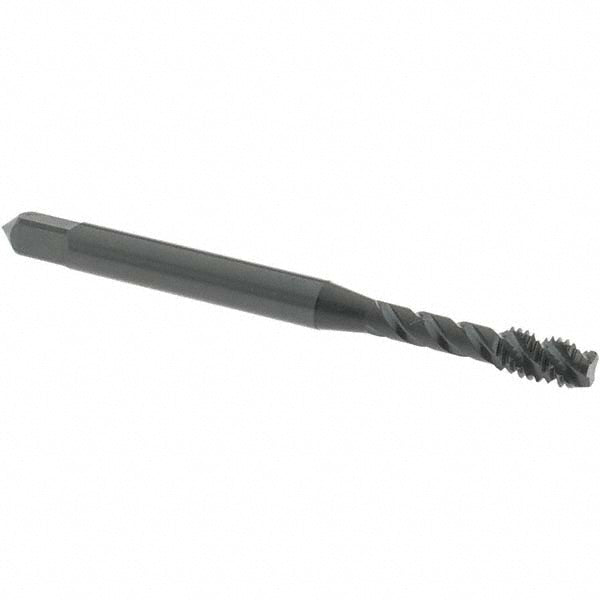 OSG 1713701 #6-32 UNC, 3 Flute, 45° Helix, Modified Bottoming Chamfer, Oxide Finish, Vanadium High Speed Steel Spiral Flute, Oversized STI Tap