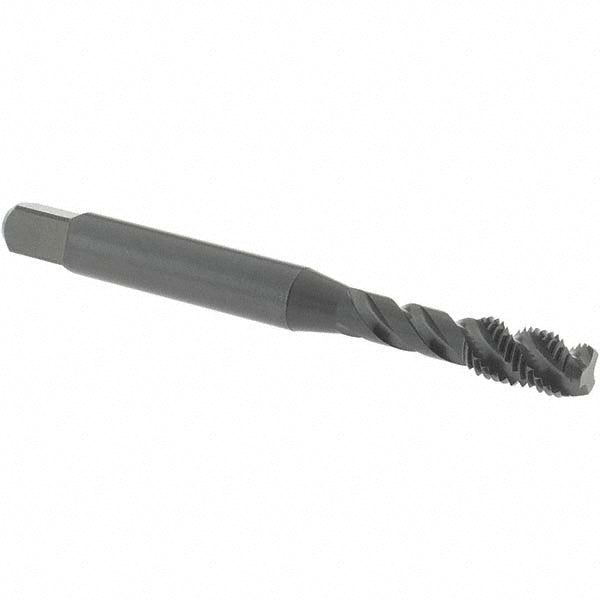 OSG 1714101 #10-32 UNF, 3 Flute, 45° Helix, Modified Bottoming Chamfer, Oxide Finish, Vanadium High Speed Steel Spiral Flute STI Tap