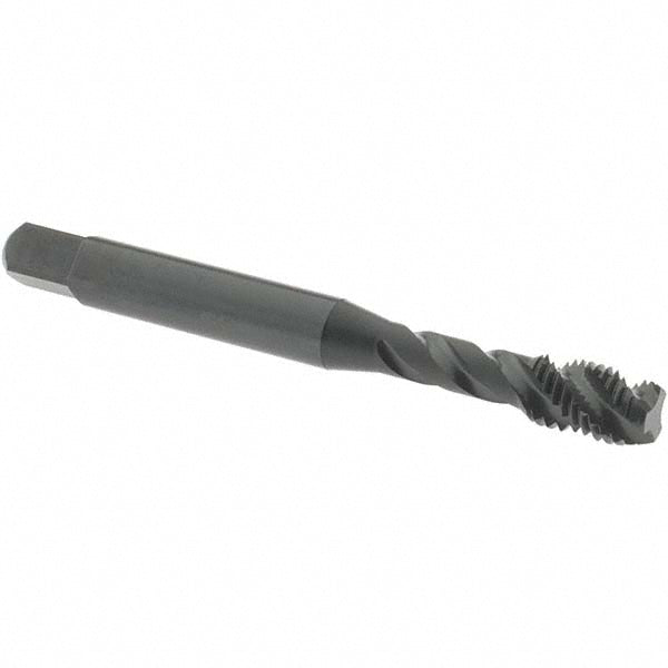OSG 1722701 Spiral Flute Tap 1/4-28 UNF, 3 Flutes, Modified Bottoming, 2B Class of Fit, Vanadium High Speed Steel, Oxide Coated