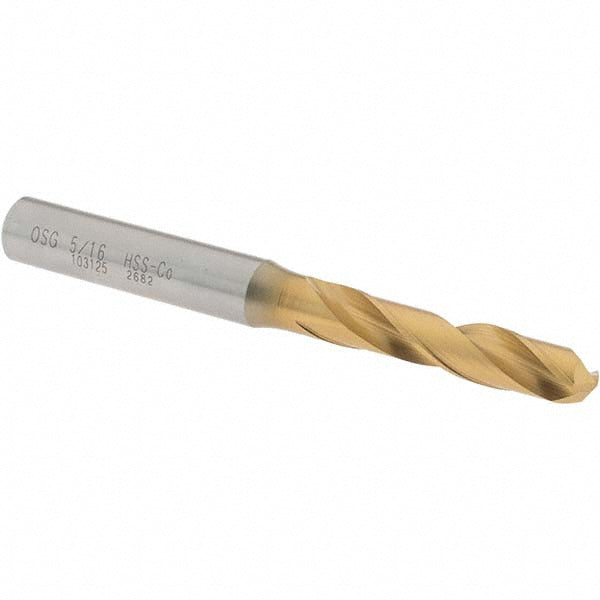 OSG 10312505 Screw Machine Length Drill Bit 5/16" (0.3125) Dia, 130 deg, Cobalt