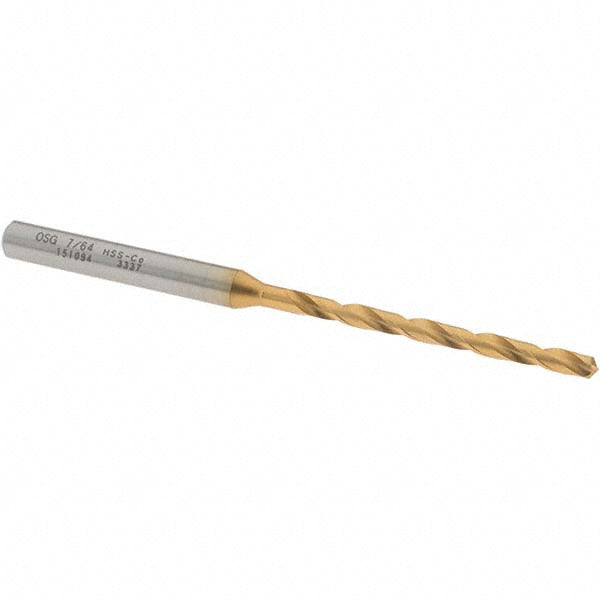 OSG 15109405 Jobber Length Drill Bit 7/64" (0.1094) Dia, 130 deg, Cobalt