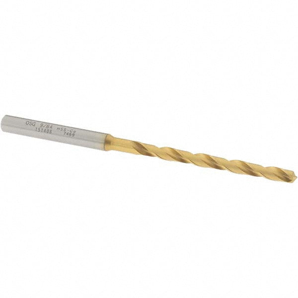 OSG 15140605 Jobber Length Drill Bit 9/64" (0.1406) Dia, 130 deg, Cobalt