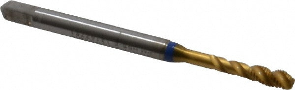 Guhring 9039090030000 Spiral Flute Tap M3 x 0.50, Metric Coarse, 3 Flute, Modified Bottoming, 6H Class of Fit, Powdered Metal, TiN Finish