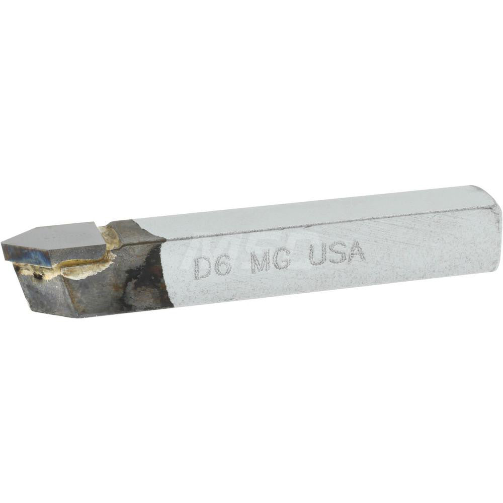 Accupro 510-MG Single Point Tool Bit 3/8'' Shank Width, 3/8'' Shank Height, Micrograin Solid Carbide Tipped, Neutral, D, Pointed Nose