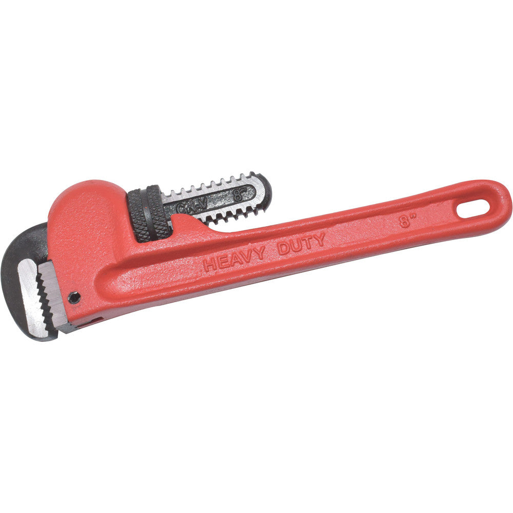 Pro-Source TD0509A 8" Straight Pipe Wrench 1" Max, 8" OAL, Cast Iron