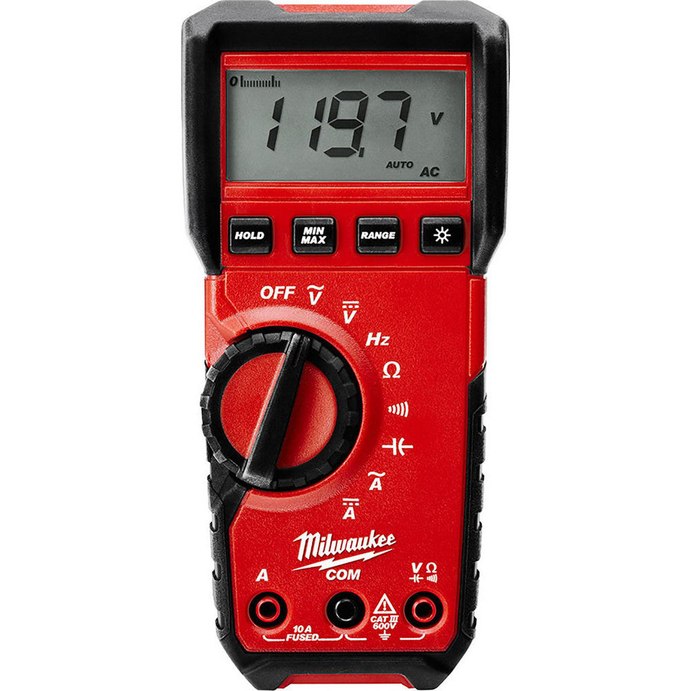 Milwaukee Tool 2216-20 CAT III, Auto Ranging Digital & True RMS Multimeter 600 VAC/VDC
