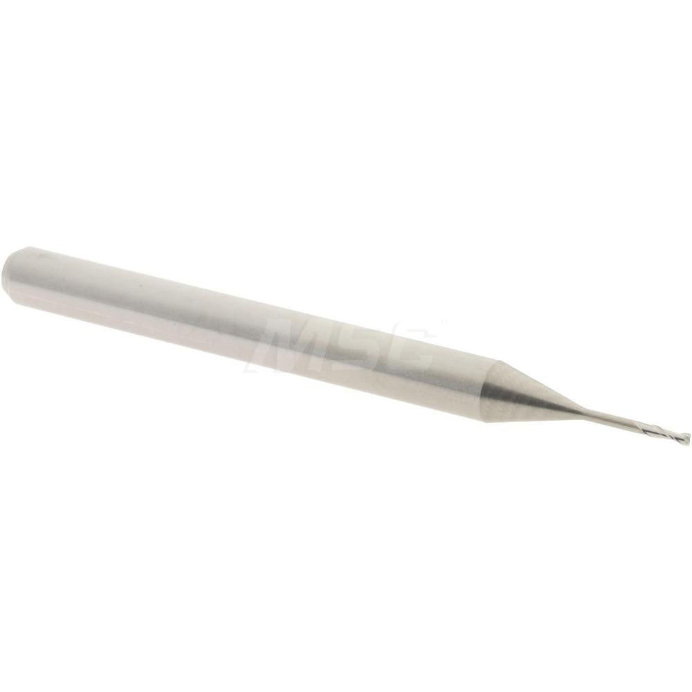 Accupro 14797096 Square End Mill 0.025" Dia, 0.075" LOC, 2 Flutes, Solid Carbide