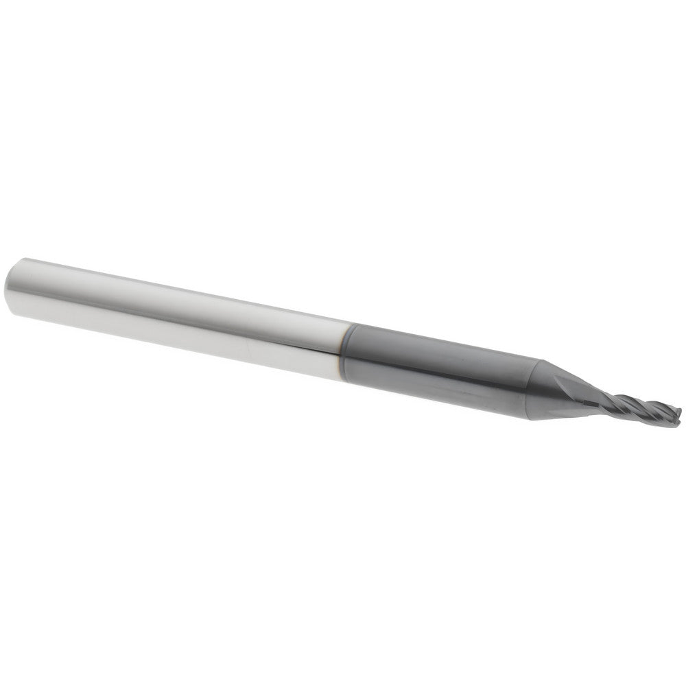 Accupro 14797550 Corner Radius End Mill 0.05" Dia, 0.15" LOC, 0.01" Radius, 4 Flutes, Solid Carbide