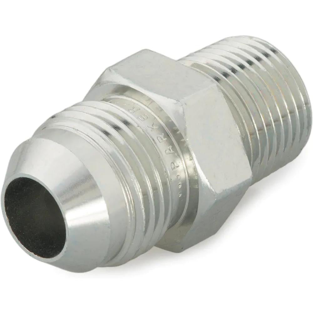 Parker PT-00270 Stainless Steel Flared Tube Male Adapter 1/4" Tube OD, 1/4-18 Thread, 37 ° Flared Angle