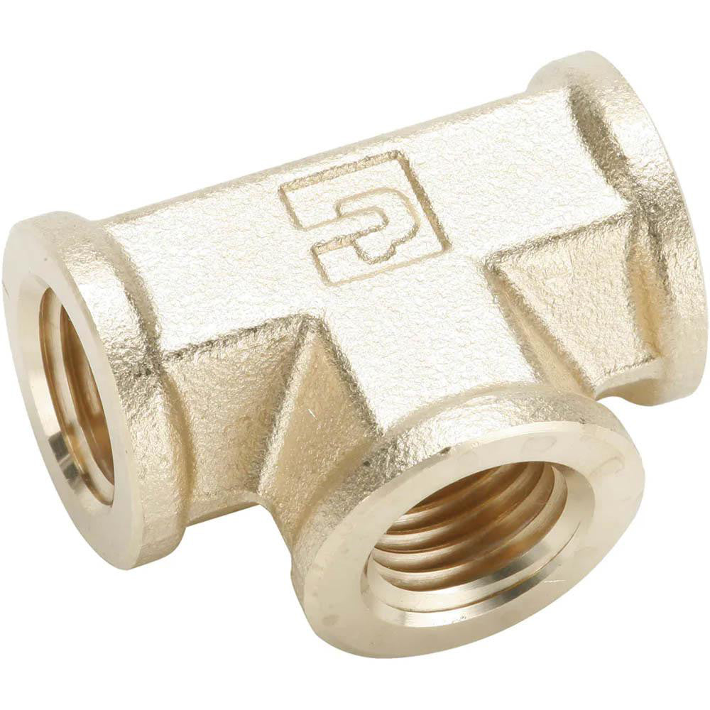 Parker PF-00102 Industrial Pipe Female Tee 1/4" Female Thread, FNPTF