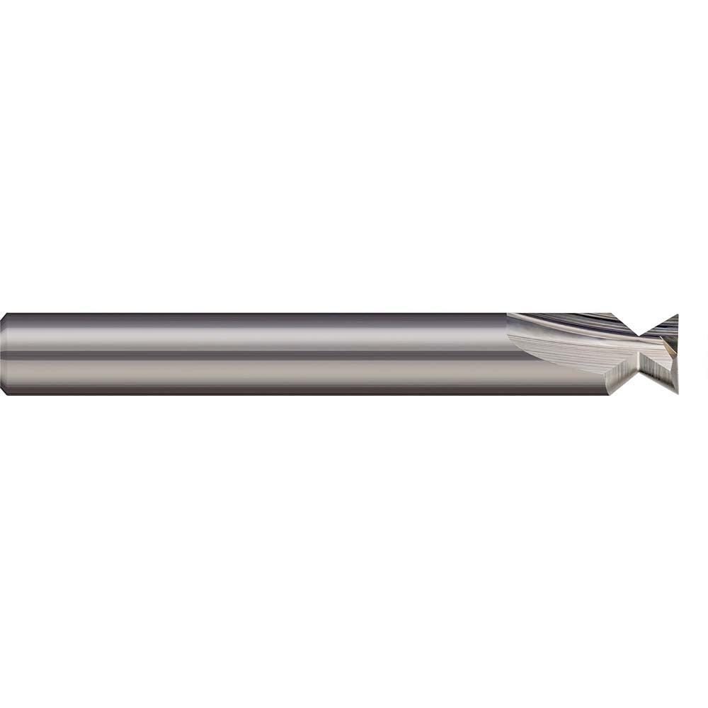 Harvey Tool 995216 Dovetail Cutter 60 °, 1/4" Cut Dia, 0.118" Cut Width, Solid Carbide