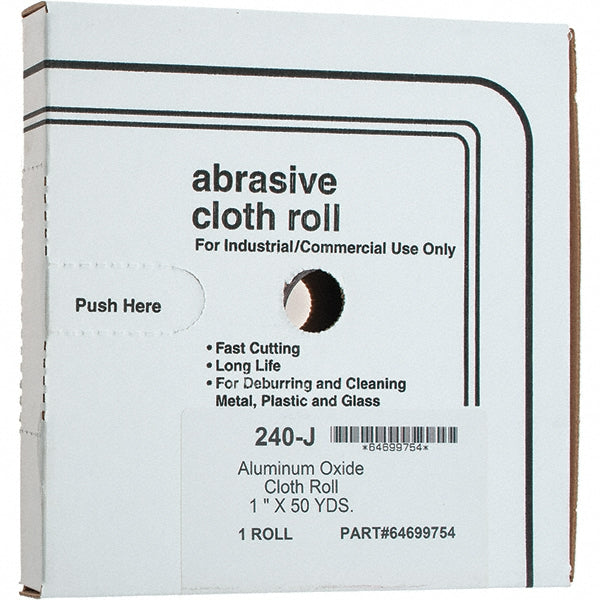 Value Collection 30141-MSC 1" x 50 Yd 240 Grit Aluminum Oxide Shop Roll