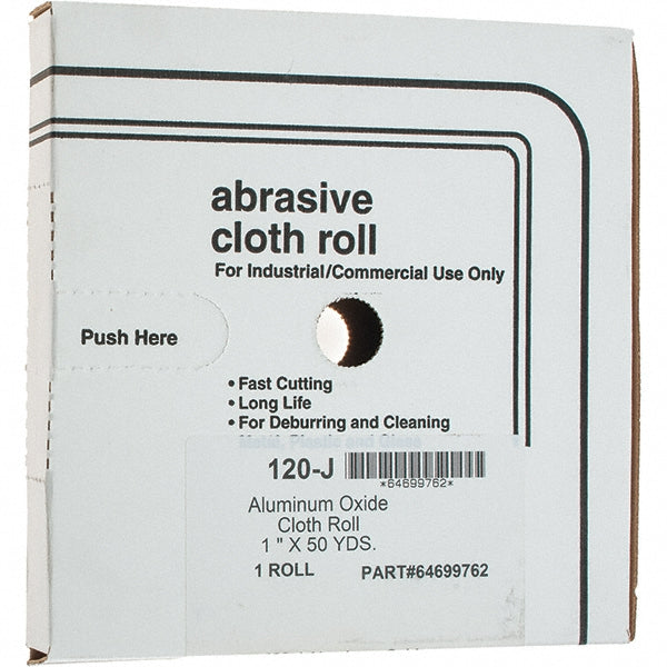 Value Collection 30145-MSC 1" x 50 Yd 120 Grit Aluminum Oxide Shop Roll