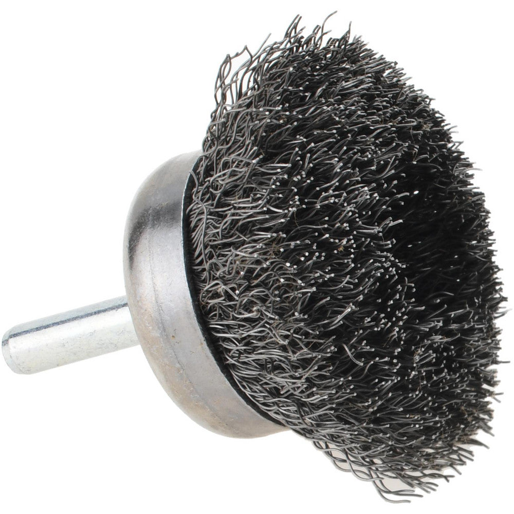 Weiler 90376 Cup Brush 1-3/4" Dia, 0.0118" Wire Dia, Steel, Crimped