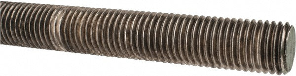 Value Collection 245656 General-Purpose Threaded Rod 7/8-9, 3' OAL, Stainless Steel, Plain Finish