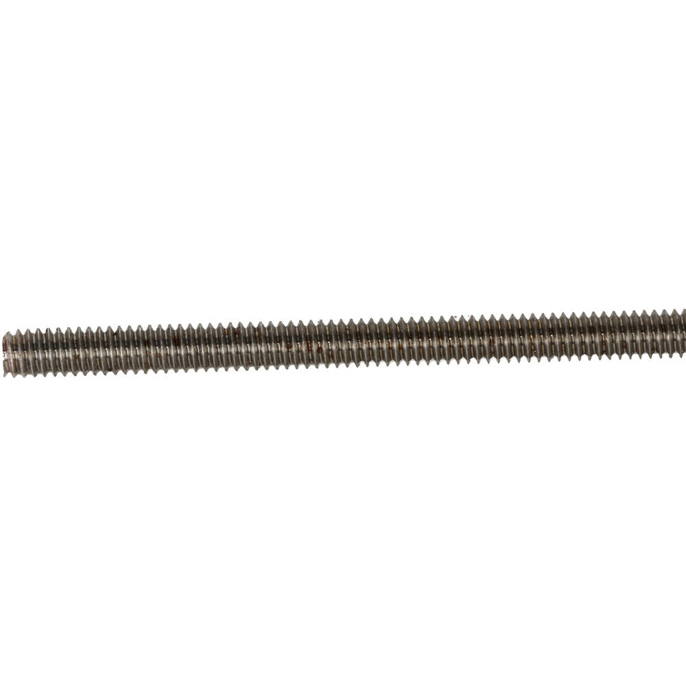 Value Collection 220938 General-Purpose Threaded Rod 1/4-20, 6' OAL, Stainless Steel, Plain Finish