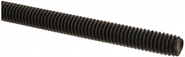All America Threaded Products 10752 General-Purpose Threaded Rod 5/16-18, 6' OAL, Medium-Carbon Steel, Black Oxide Finish