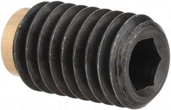 J.W. Winco 913.3-M8-12-MS Set Screw M8 x 1.25 x 12 mm, Soft Tip Point, Steel, Grade 5.8