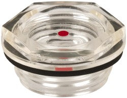 J.W. Winco TLT-G1 G 1 Thread, 36mm Distance Across Flats, Plastic Oil Level Sight Glasses