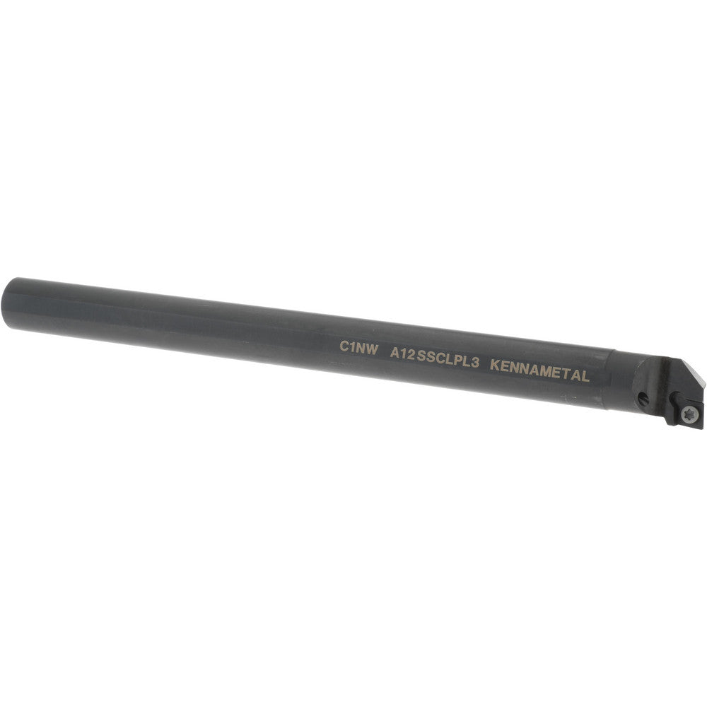 Kennametal 1094678 Indexable Boring Bar A12SCLPL3, 23.62 mm Min Bore Dia, Left Hand Cut, 3/4" Shank Dia, -5 ° Lead Angle, Steel