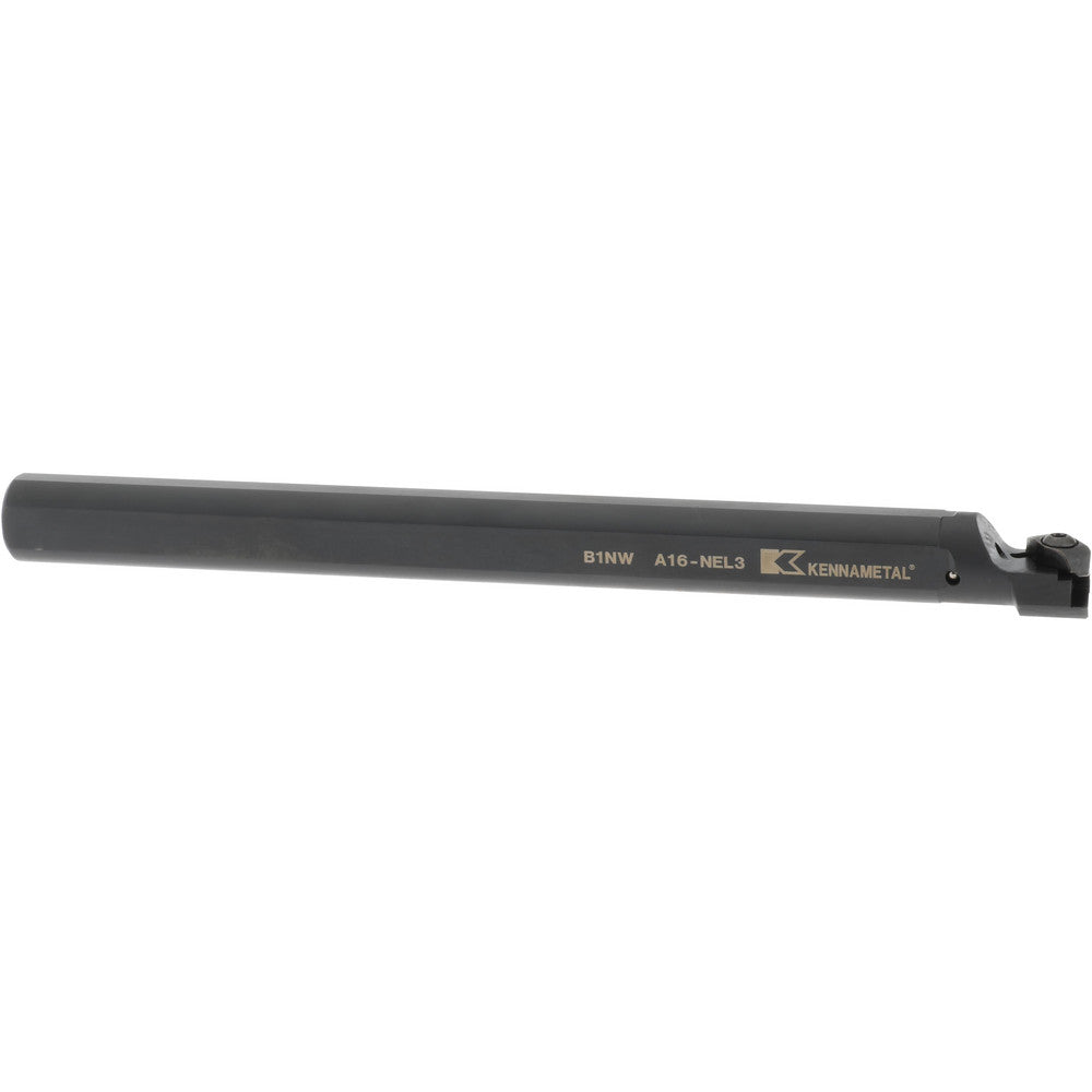 Kennametal 1094836 Indexable Boring Bar A16NEL3, 34.93 mm Min Bore Dia, Left Hand Cut, 1" Shank Dia, 3 ° Lead Angle, Steel