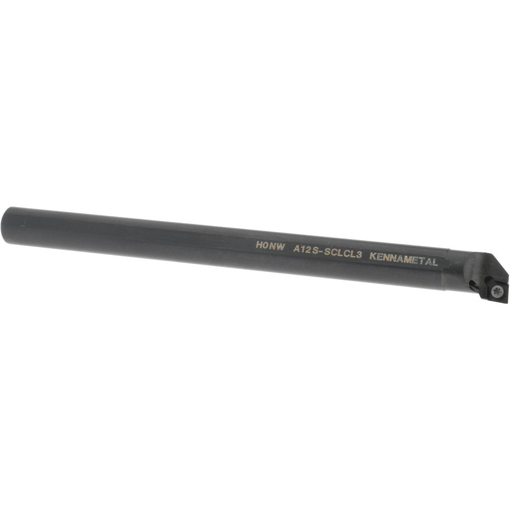 Kennametal 1328591 Indexable Boring Bar A12SSCLCL3, 23.62 mm Min Bore Dia, Left Hand Cut, 3/4" Shank Dia, -5 ° Lead Angle, Steel