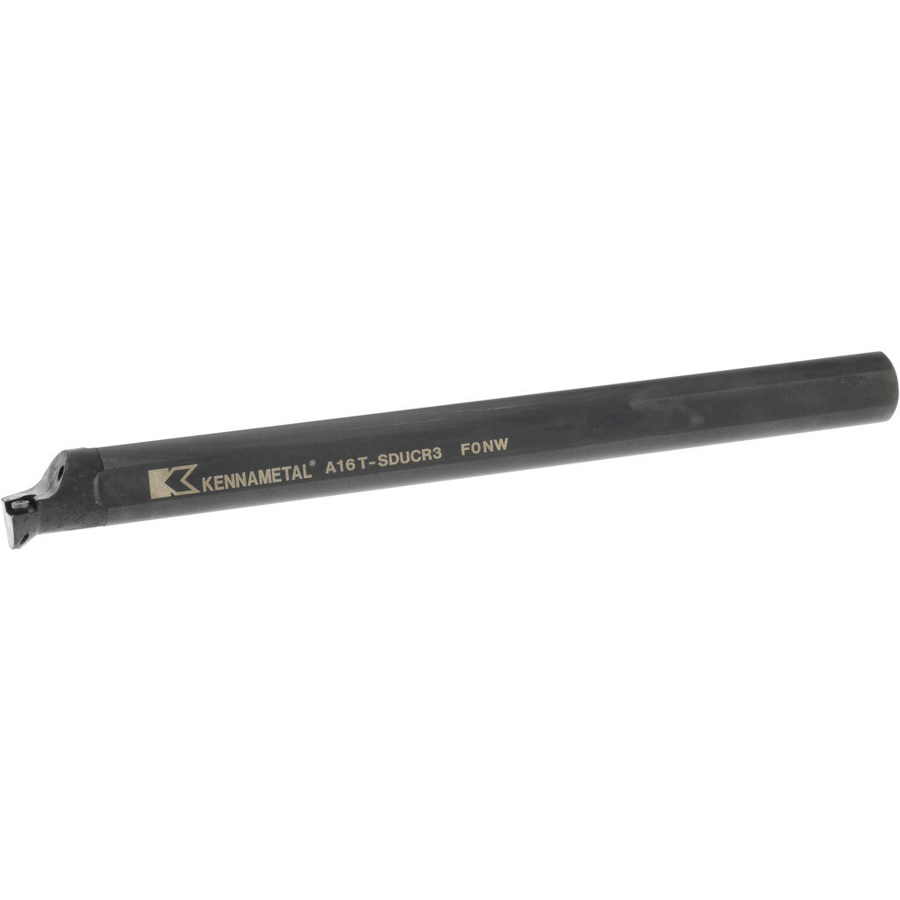 Kennametal 1328628 Indexable Boring Bar A16TSDUCR3, 33.02 mm Min Bore Dia, Right Hand Cut, 1" Shank Dia, -3 ° Lead Angle, Steel