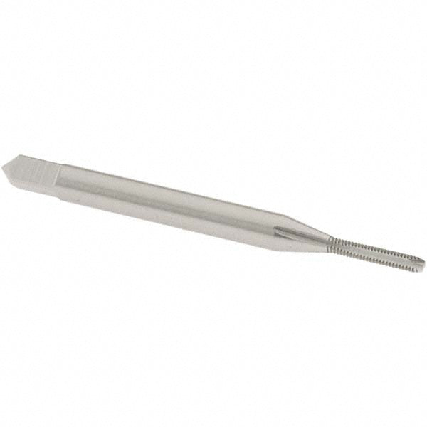 OSG 3000100 Spiral Point Tap #0-80 UNF, 2 Flutes, Bottoming Chamfer, 2B Class of Fit, HSS, Bright/Uncoated Coated