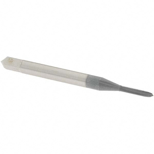 OSG 1205002 Spiral Point Tap #0-80 UNF, 2 Flutes, Plug Chamfer, 2B Class of Fit, HSS, elektraLUBE Coated