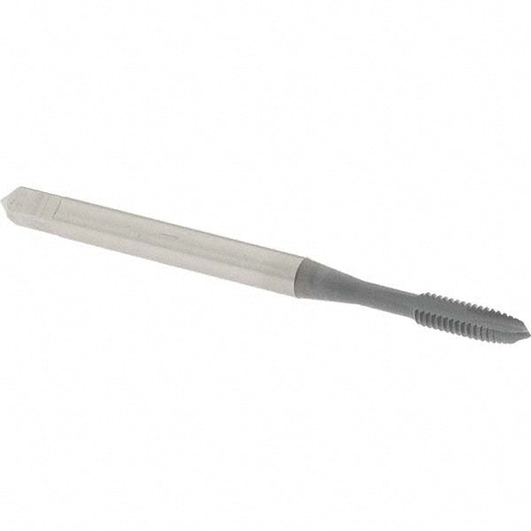 OSG 1206602 Spiral Point Tap #4-48 UNF, 2 Flutes, Plug Chamfer, 2B Class of Fit, HSS, elektraLUBE Coated