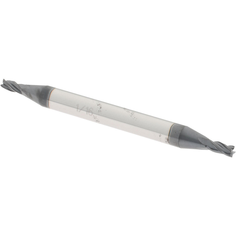 Accupro 64970452 Square End Mill 1/16'' Dia, 1/8'' LOC, 1/8'' Shank Dia, 1-1/2'' OAL, 4 Flutes, Solid Carbide