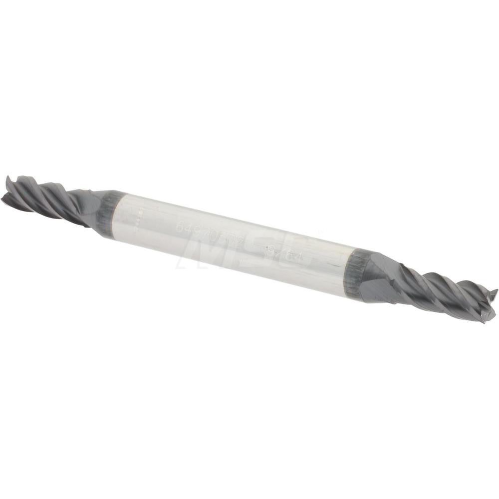Accupro 64970502 Square End Mill 9/64'' Dia, 5/16'' LOC, 3/16'' Shank Dia, 2'' OAL, 4 Flutes, Solid Carbide