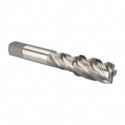 OSG 1434000 Spiral Flute Tap 3/4-16, UNF, 4 Flute, Plug Chamfer, 3B Class of Fit, High-Speed Steel, Bright/Uncoated Finish