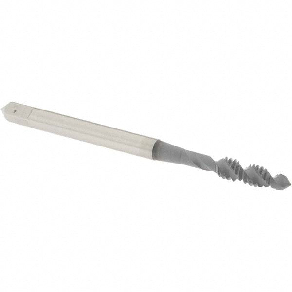 OSG 1412402 Spiral Flute Tap #6-32, UNC, 2 Flute, Plug Chamfer, 2B Class of Fit, High-Speed Steel, elektraLUBE Finish