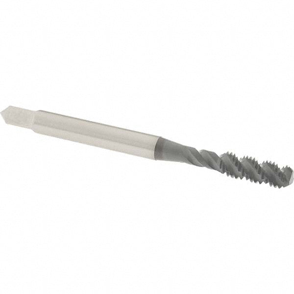 OSG 1413502 Spiral Flute Tap #10-32, UNF, 3 Flute, Bottoming Chamfer, 2B Class of Fit, High-Speed Steel, elektraLUBE Finish