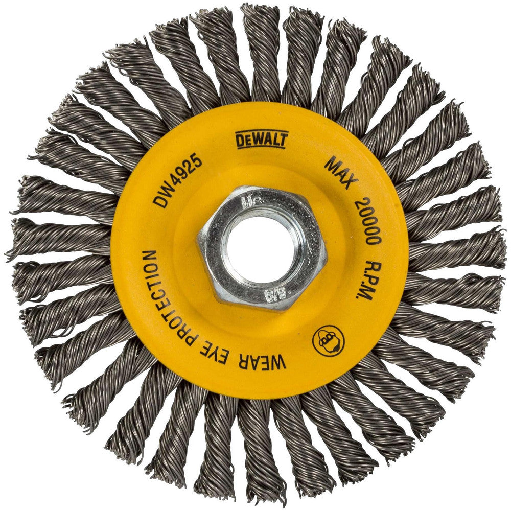DeWALT DW4937 Wheel Brush 6" Wheel Dia, Knotted