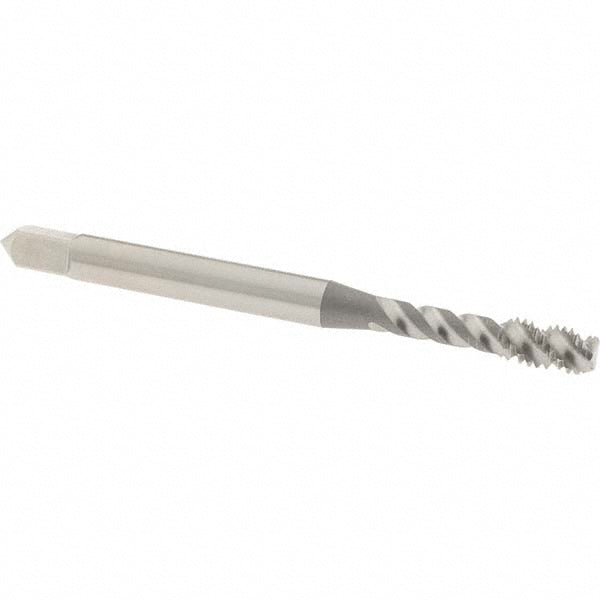 OSG 8005400 #6-32 UNC, 3 Flute, 50° Helix, Bottoming Chamfer, Bright Finish, High Speed Steel Spiral Flute STI Tap