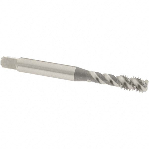 OSG 8007800 #10-24 UNC, 3 Flute, 50° Helix, Bottoming Chamfer, Bright Finish, High Speed Steel Spiral Flute STI Tap
